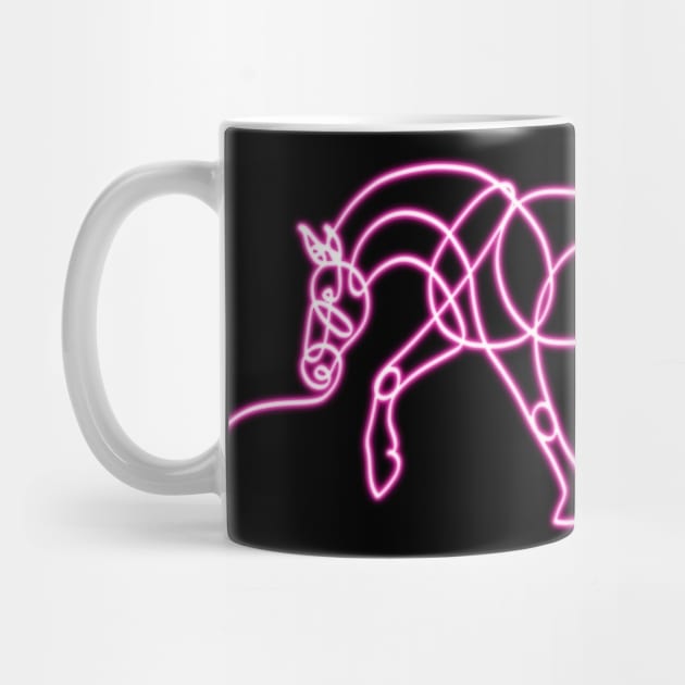 Trotting Neon Horse by Ory Photography Designs